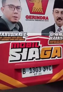 Gerindra Kota Bekasi Sediakan Mobil Siaga Untuk Warga