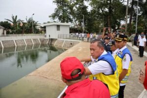 Wali Kota Bekasi Resmikan Kolam Retensi Griya Bintara Untuk Mencegah Banjir